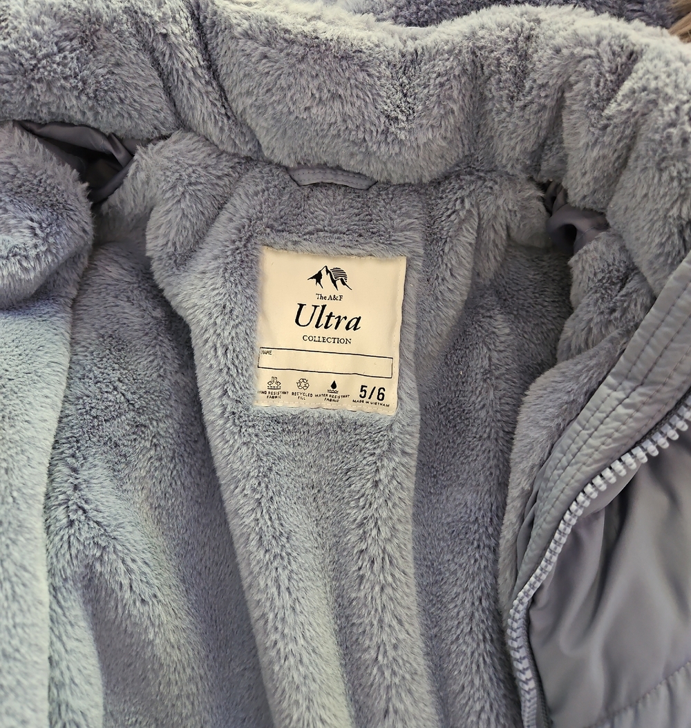Abercrombie & Fitch Kids Ultra Plush Light Blue Jacket
